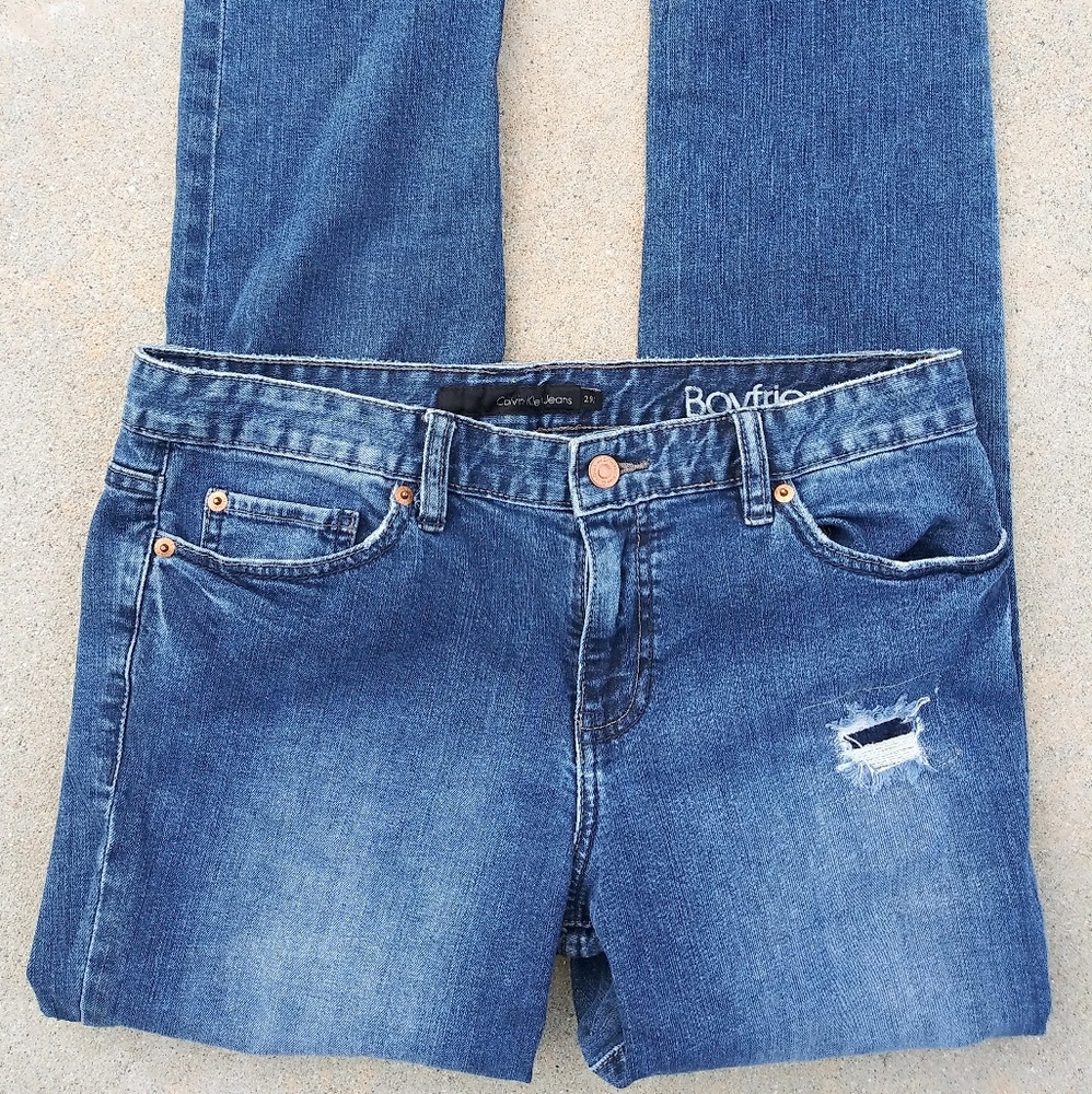 Sz·29/8 ~ Calvin Kleine 'Boyfriend' Jeans ~